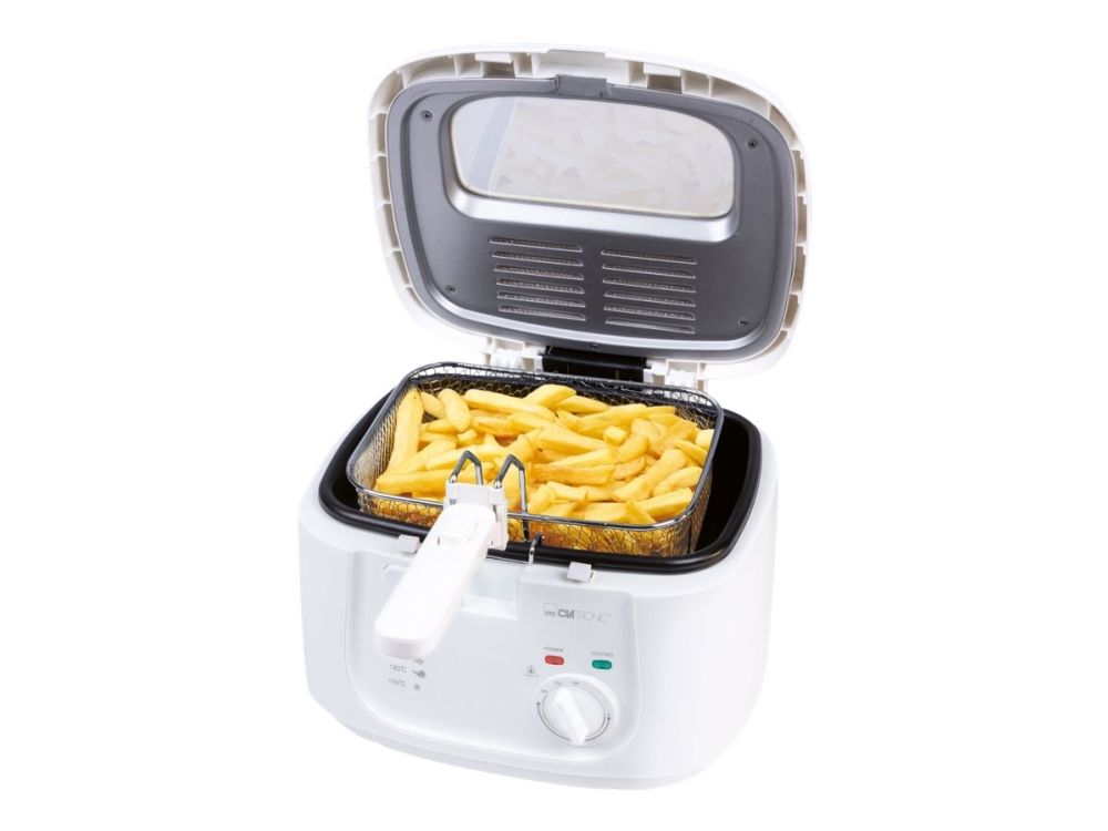 Clatronic FR 3771 - Fritureapparat - 2.5 liter - 1.8 kW - hvid