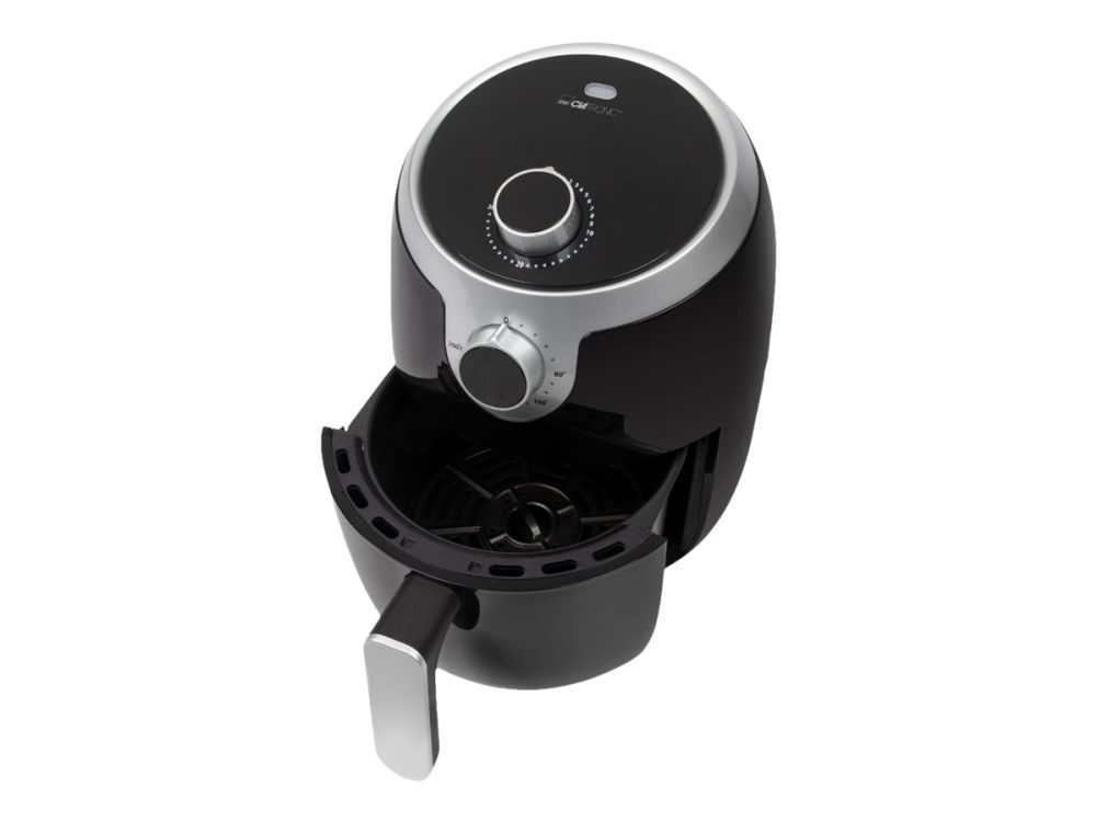 Clatronic FR 3769 H - Varmluftsrister - 1.8 liter - 1 kW - sort/ sølv