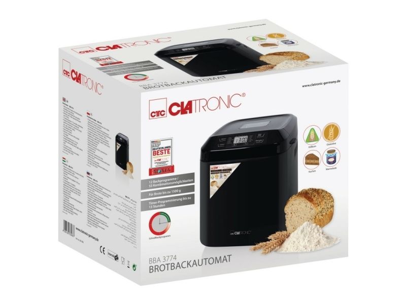 Clatronic Bagemaskine BBA 3774 - breadmaker - black