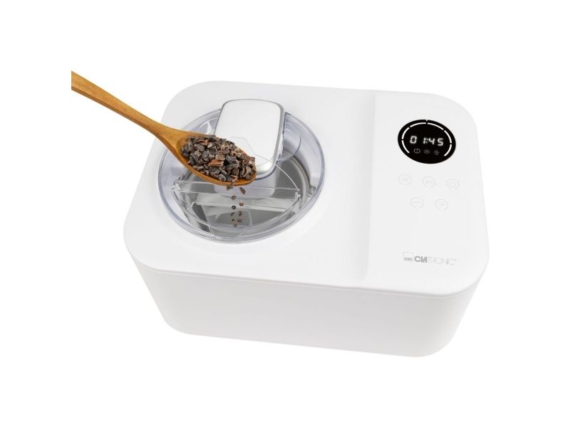 Clatronic ICM 3784, Kompressor ismaskine, 1,2 L, 25 min., 1 skåle, LED, 120 min.