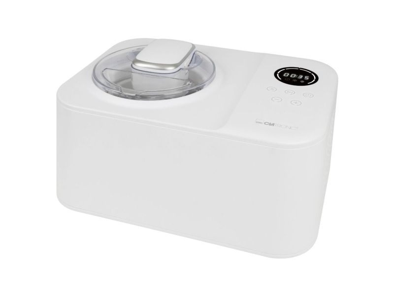 Clatronic ICM 3784, Kompressor ismaskine, 1,2 L, 25 min., 1 skåle, LED, 120 min.