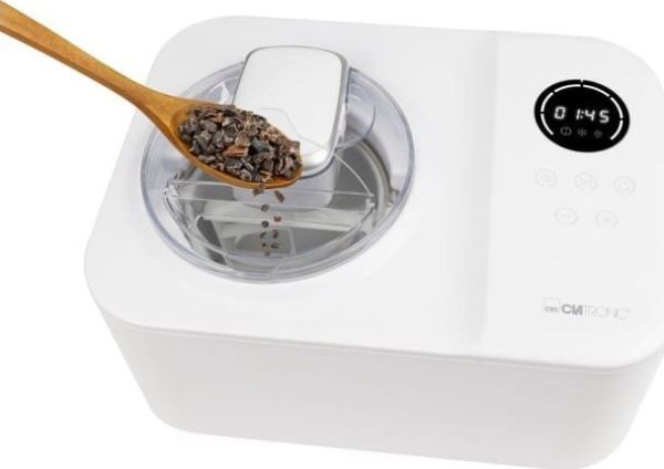 Clatronic ICM 3784, Kompressor ismaskine, 1,2 L, 25 min., 1 skåle, LED, 120 min.