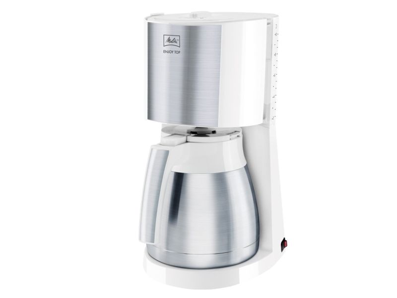 Melitta Enjoy Top Therm - Kaffemaskine - 15 kopper - hvid/rustfrit stål
