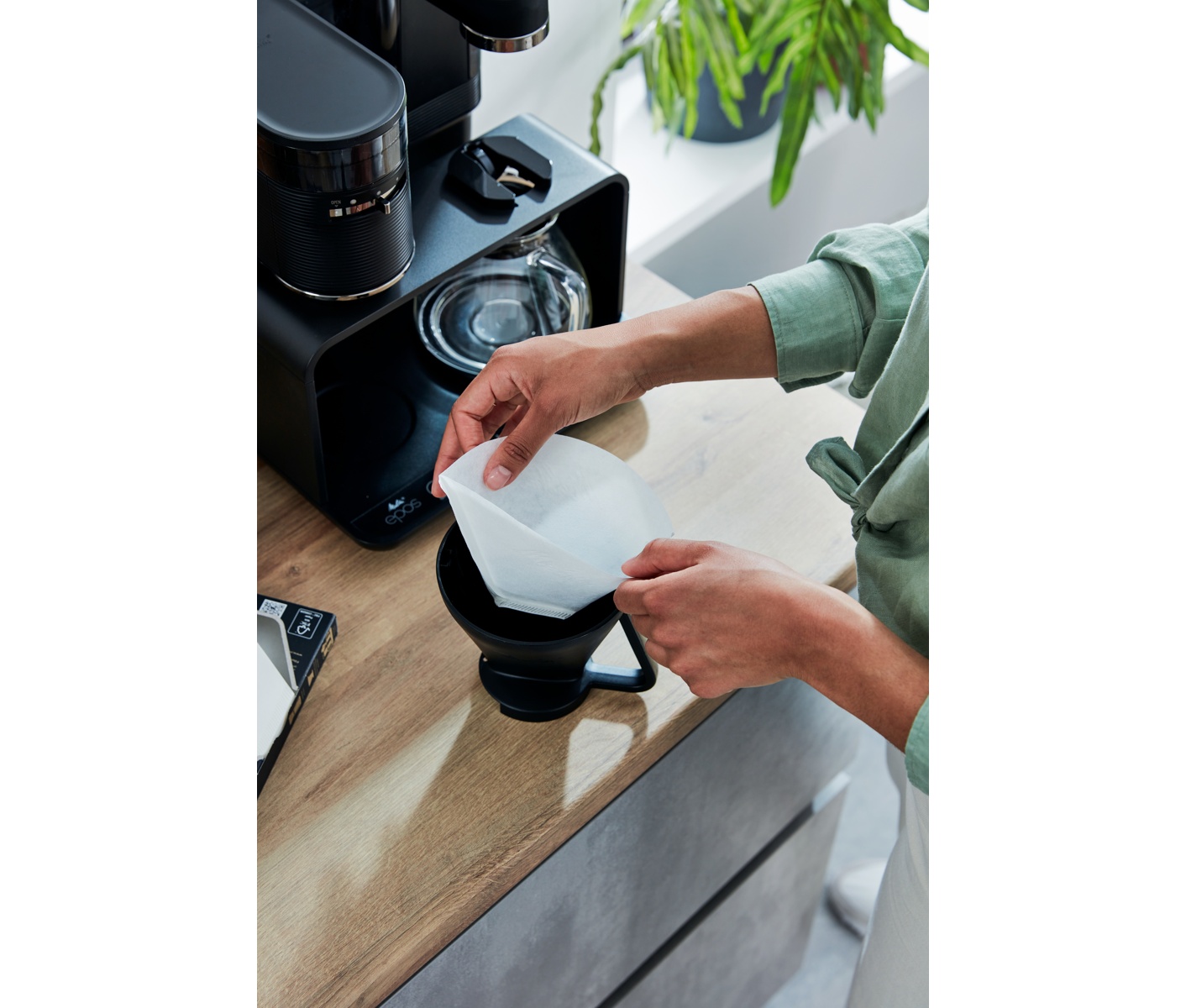 Melitta Epos Black/chrome Kaffemaskine billede 9