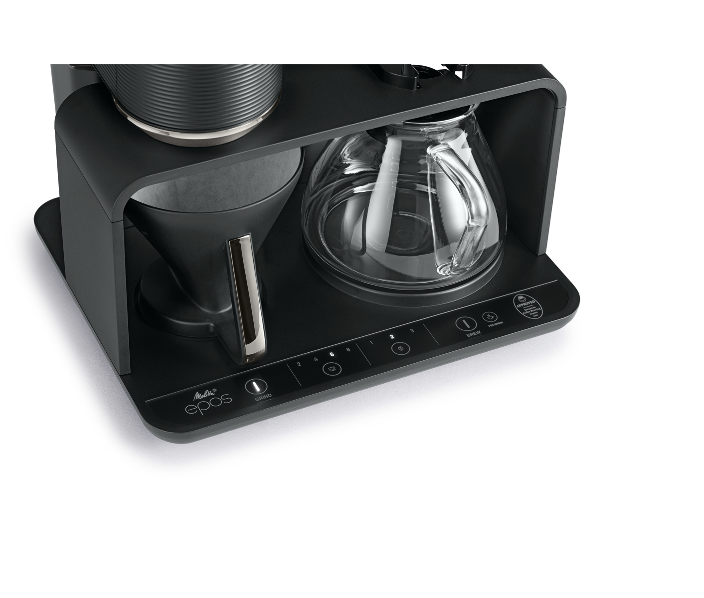 Melitta Epos Black/chrome Kaffemaskine billede 6
