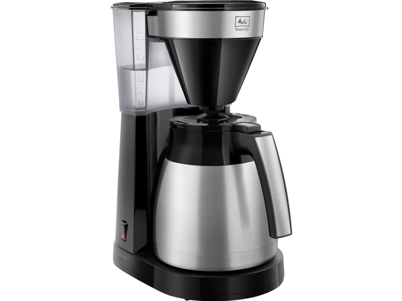 Melitta 1023-10, Dråbe kaffemaskine, Malet kaffe, 1050 W, Sort, Rustfrit stål