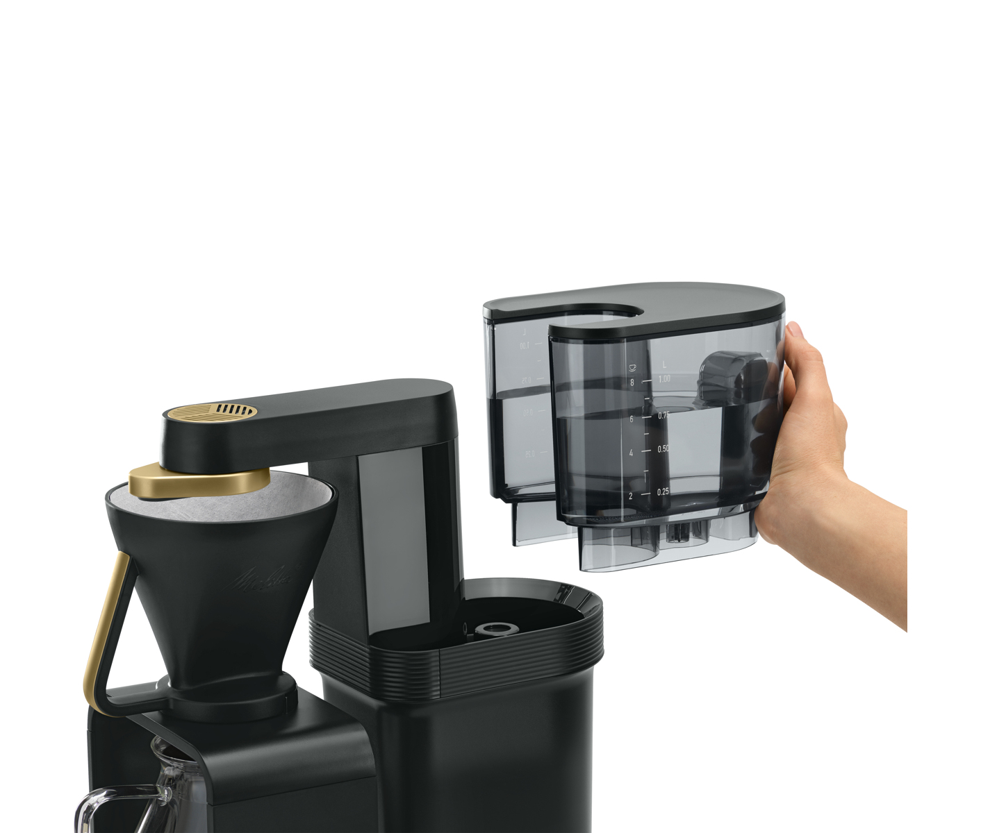 Melitta Epour Black/gold Kaffemaskine billede 8