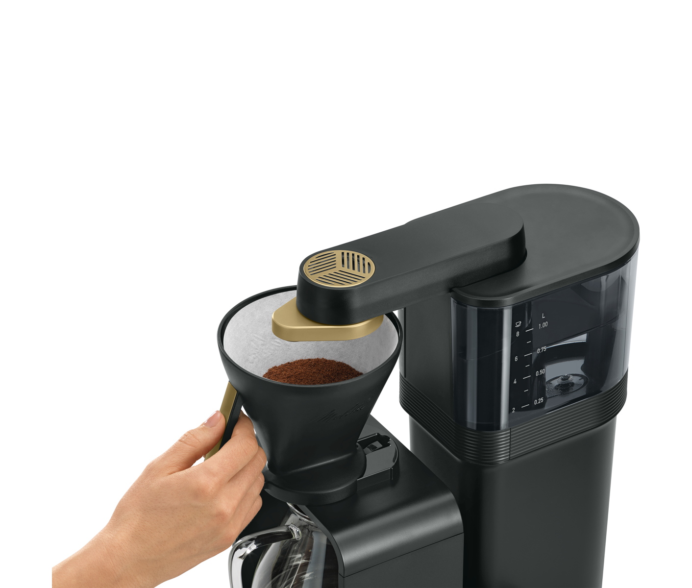 Melitta Epour Black/gold Kaffemaskine billede 7