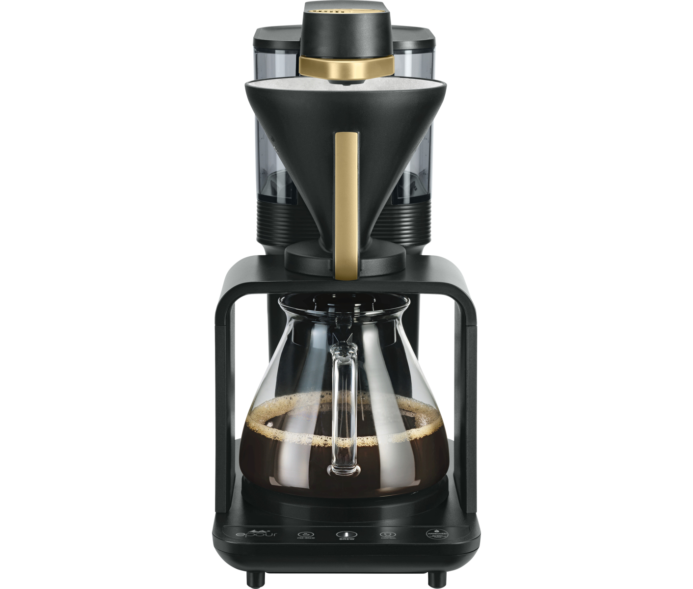 Melitta Epour Black/gold Kaffemaskine