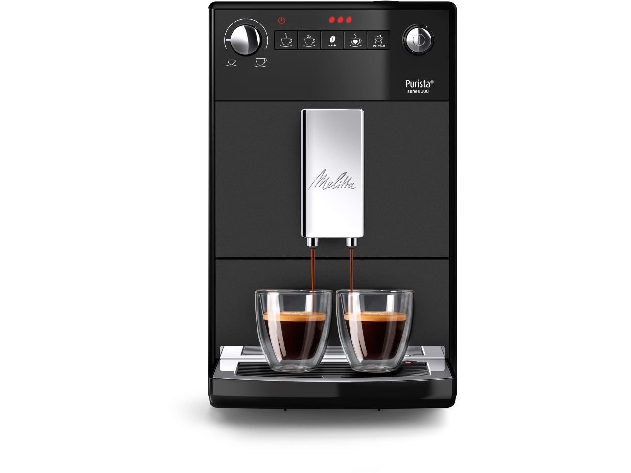 Melitta F230-104, Espressomaskine, 1,2 L, Kaffebønner, Indbygget kværn, 1450 W, Sort billede 2