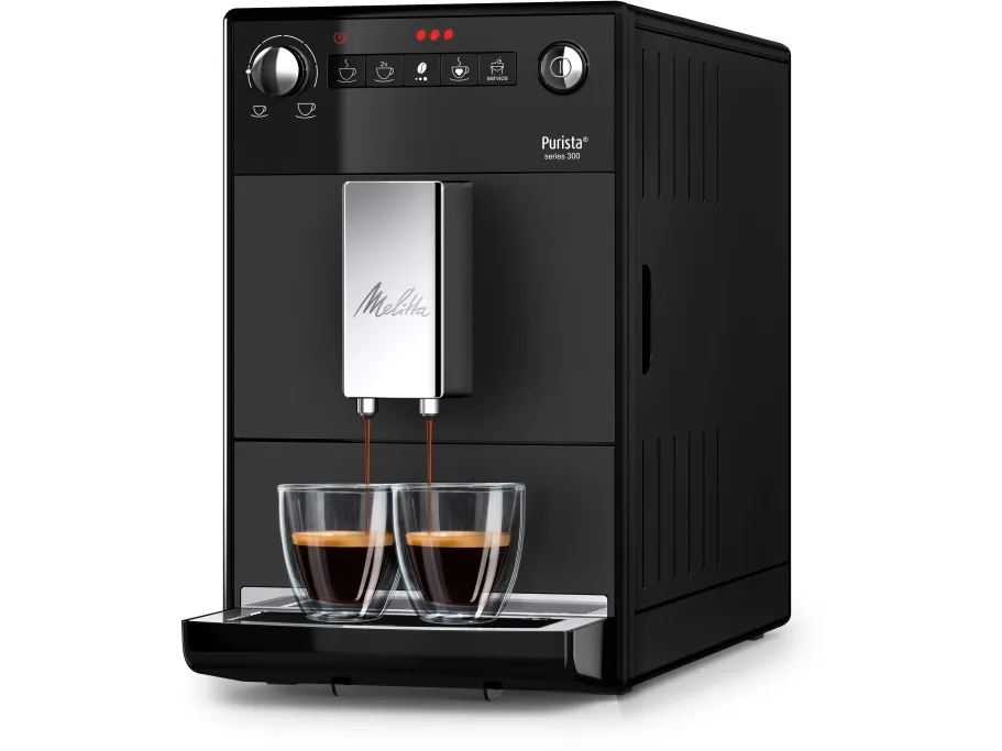 Melitta F230-104, Espressomaskine, 1,2 L, Kaffebønner, Indbygget kværn, 1450 W, Sort billede 4