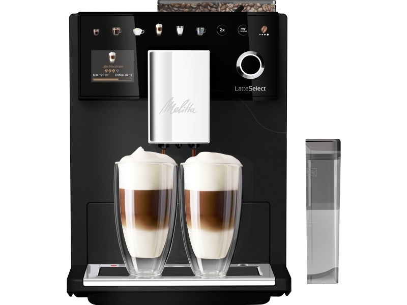 Melitta 630-212, Espressomaskine, 1,8 L, Kaffebønner, Indbygget kværn, 1400 W, Sort