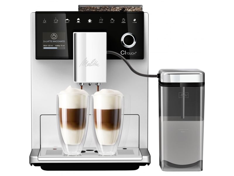 Melitta CI Touch, Espressomaskine, 1,8 L, Kaffebønner, Indbygget kværn, 1400 W, Sølv billede 4