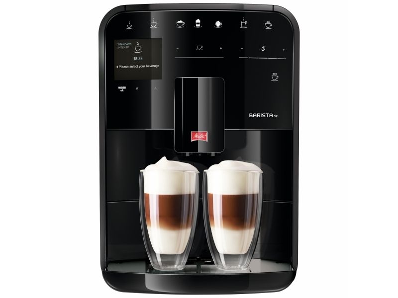 Melitta Barista SE, Espressomaskine, Malet kaffe, Indbygget kværn, 1450 W, Sort