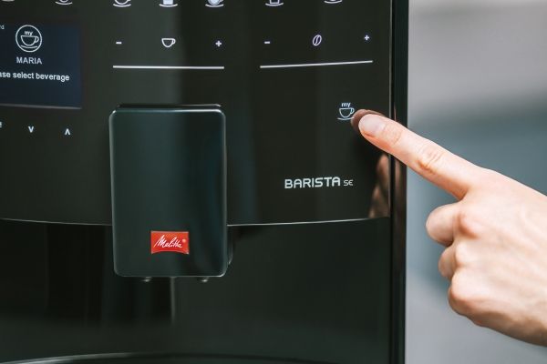 Melitta Barista SE, Espressomaskine, Malet kaffe, Indbygget kværn, 1450 W, Sort