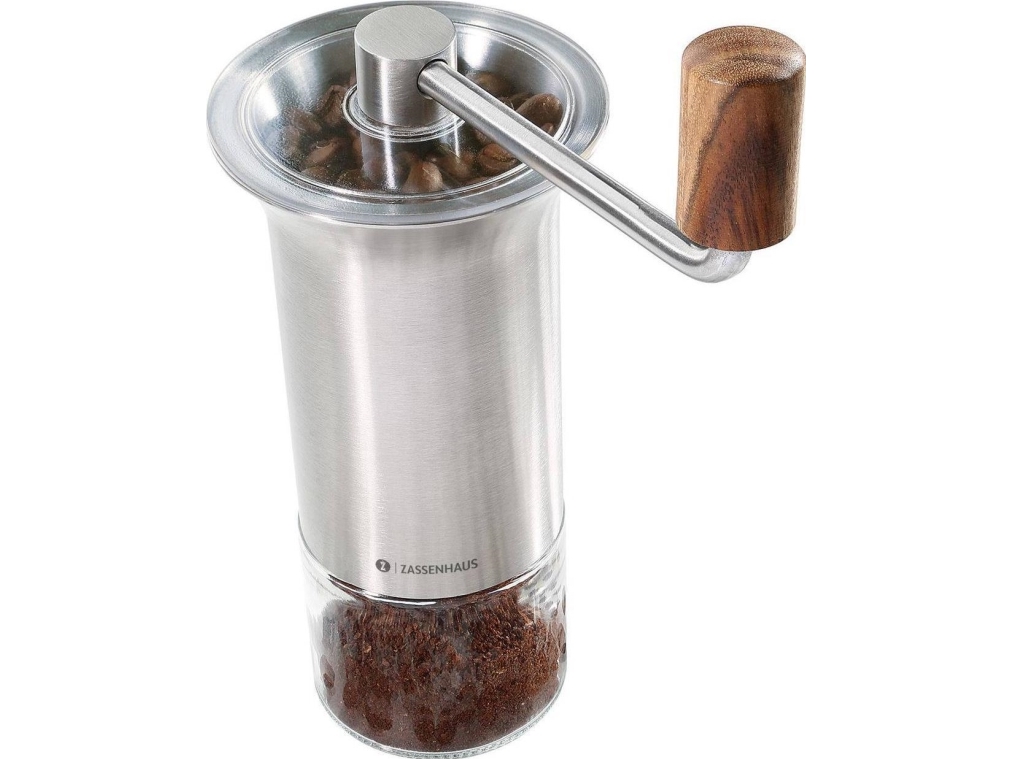 Zassenhaus Coffee Mill BARISTA Stainless Steel / Glass