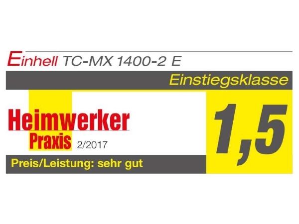 Einhell TC-MX 1400-2 E, Mortar, Maling, Rød, M14, 780 rpm, 13,3 cm, 1400 W