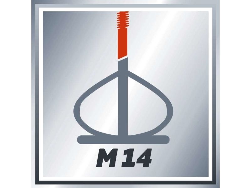 Einhell TC-MX 1400-2 E, Mortar, Maling, Rød, M14, 780 rpm, 13,3 cm, 1400 W