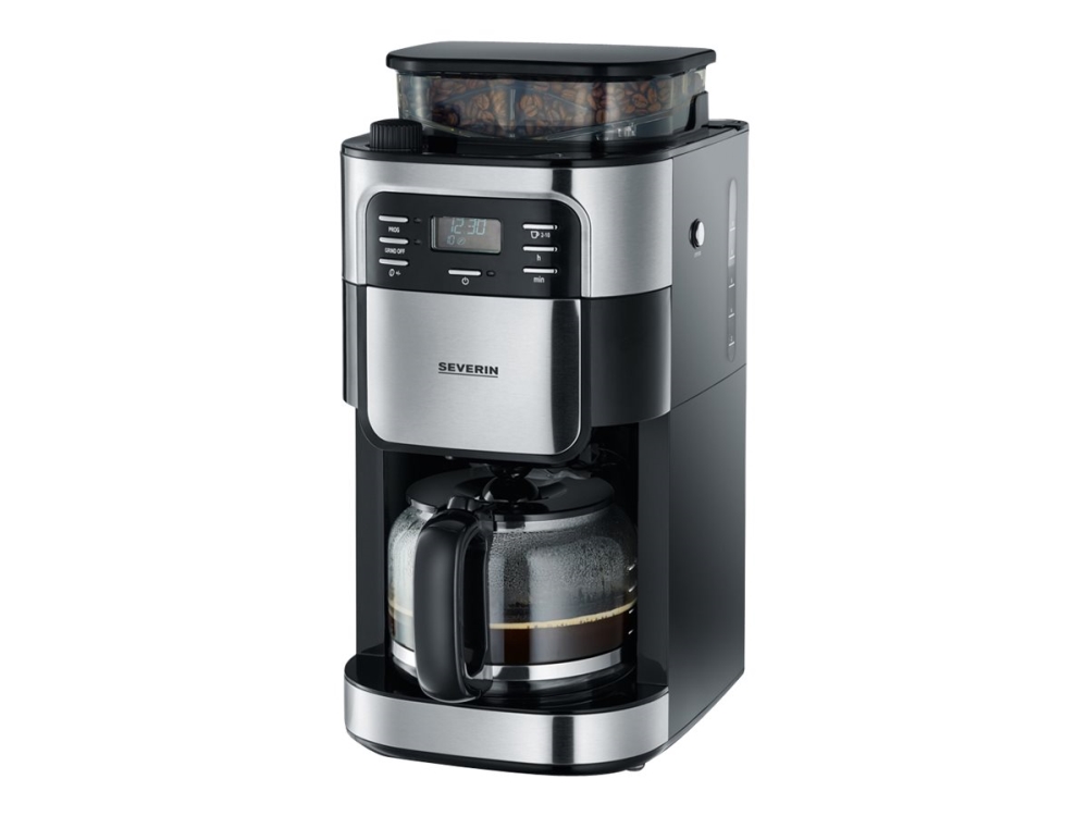 SEVERIN Coffee Maker With Grinder KA 4810 - stainless steel/black