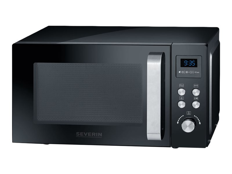 SEVERIN MW 7752 - Mikrobølgeovn med varmluft og grill - fritstående - 23 liter - 900 W - sort