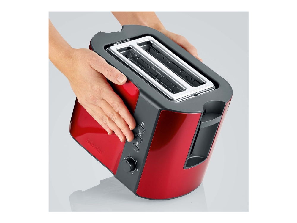 SEVERIN Brødrister AT 2217 - red metallic/black billede 1