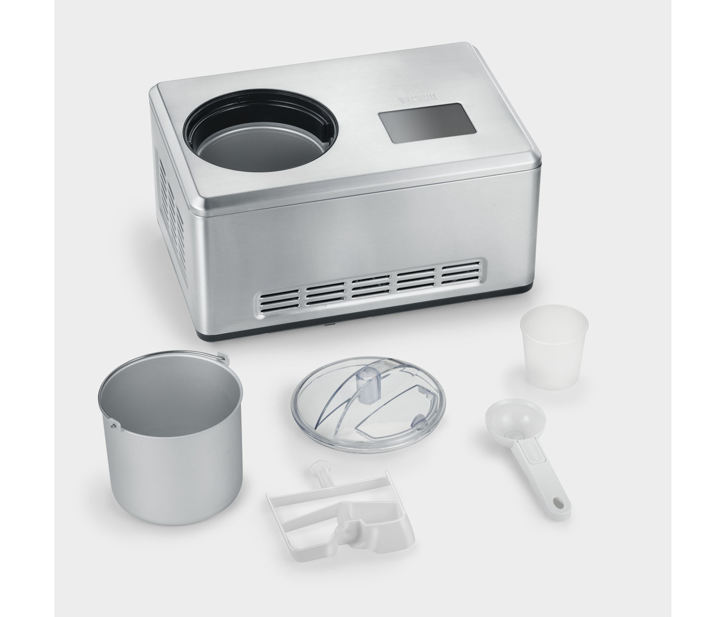 SEVERIN Ismaskine EZ 7406 - ice cream maker - brushed stainless steel billede 3