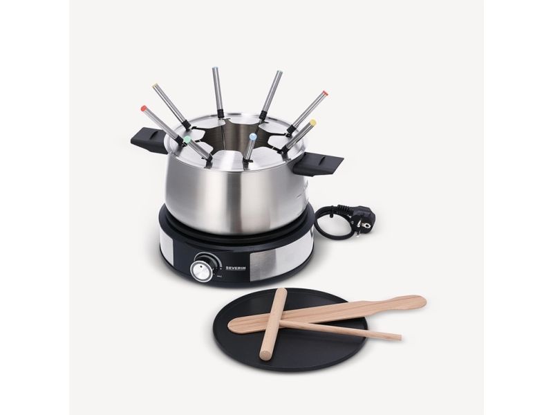 SEVERIN FO 2471 - Fonduegryde/crepemaskine - 1.5 kW - sort