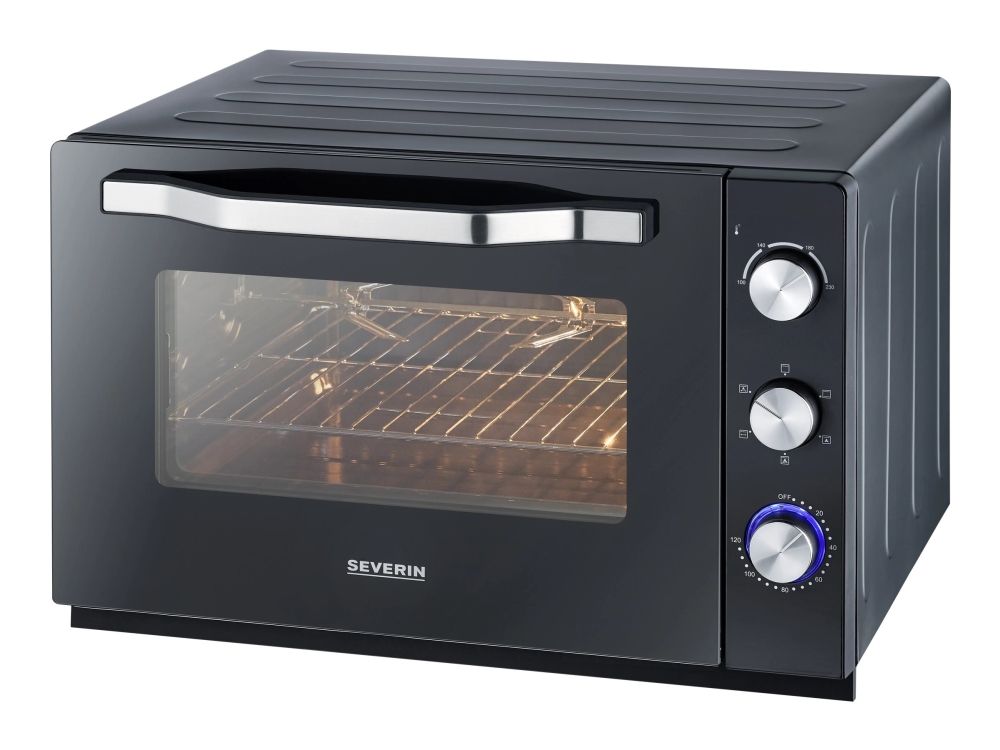 SEVERIN TO 2073 - Elektrisk ovn - konvektion - 60 liter - 2200 W - sort