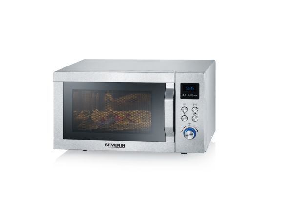 Severin 7774000, Bordplade, Kombination mikroovn, 25 L, 900 W, Indbygget skærm, LED
