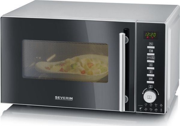 SEVERIN MW 7773 - Mikrobølgeovn med varmeledning og grill - 20 liter - 800 W billede 2