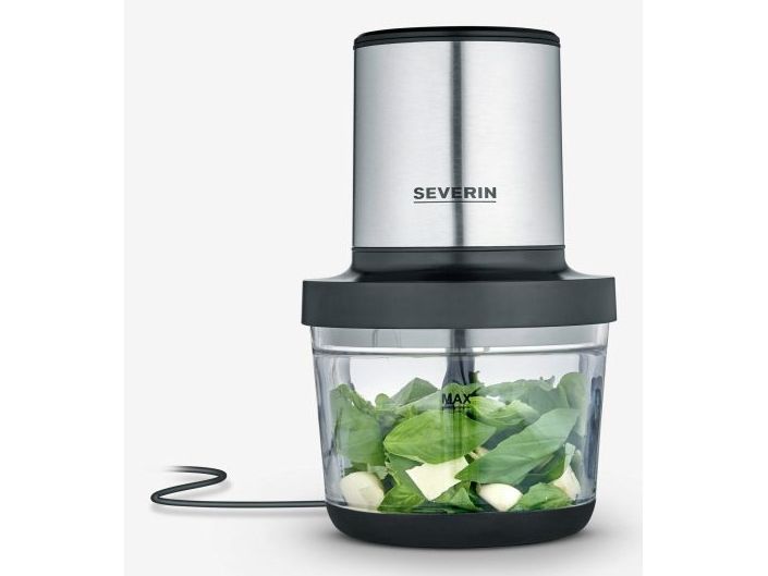 SEVERIN KM 3867 - Hakkemaskine - 1 liter - 400 W - mat sort/børstet rustfrit stål