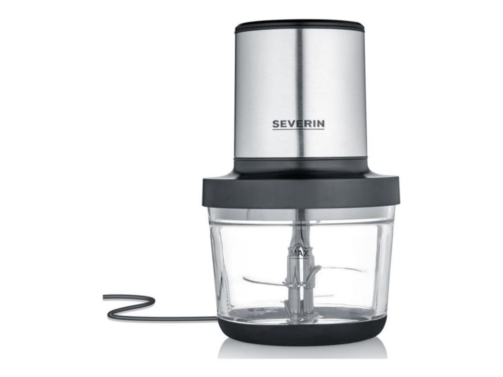 SEVERIN KM 3867 - Hakkemaskine - 1 liter - 400 W - mat sort/børstet rustfrit stål