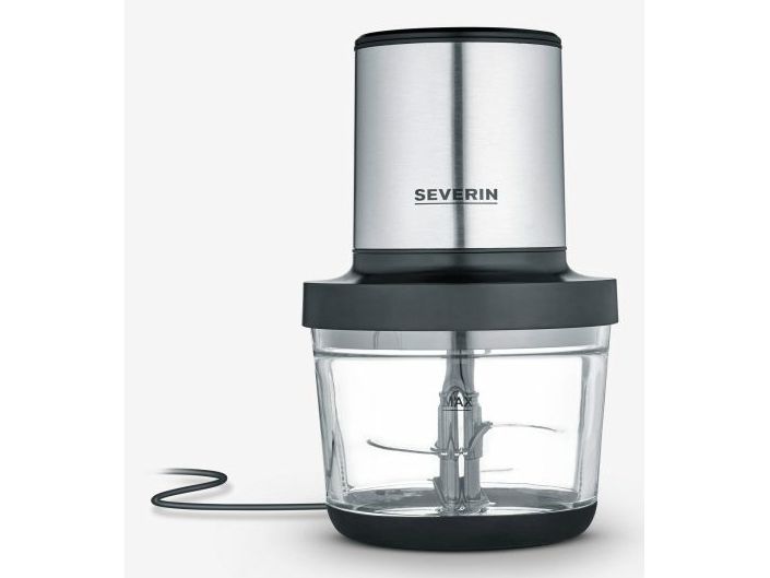 SEVERIN KM 3867 - Hakkemaskine - 1 liter - 400 W - mat sort/børstet rustfrit stål