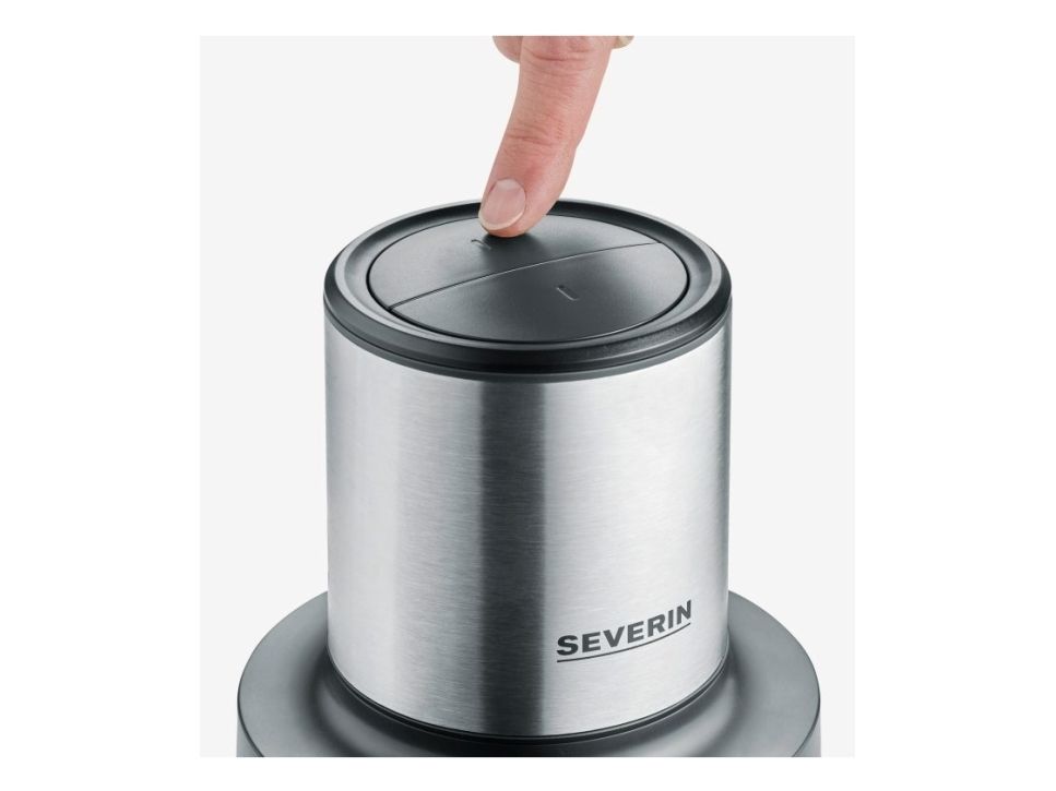 SEVERIN KM 3867 - Hakkemaskine - 1 liter - 400 W - mat sort/børstet rustfrit stål