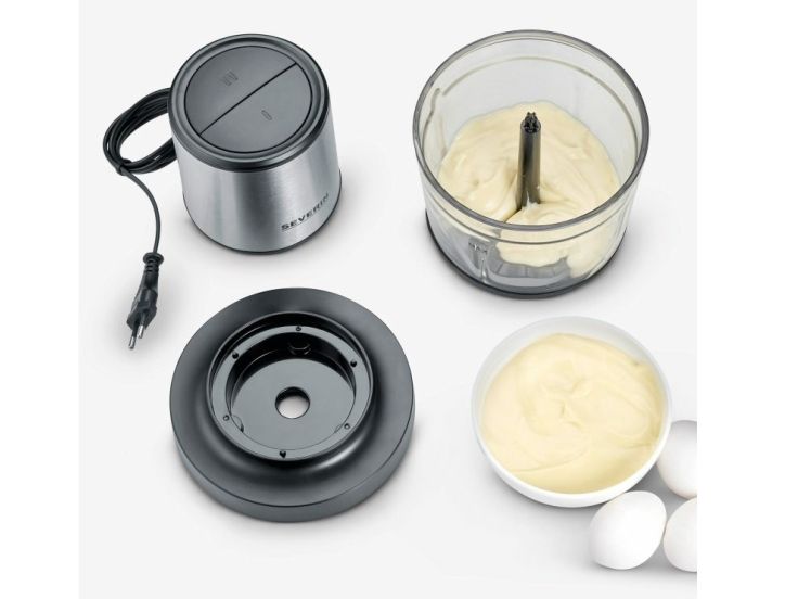 SEVERIN KM 3867 - Hakkemaskine - 1 liter - 400 W - mat sort/børstet rustfrit stål