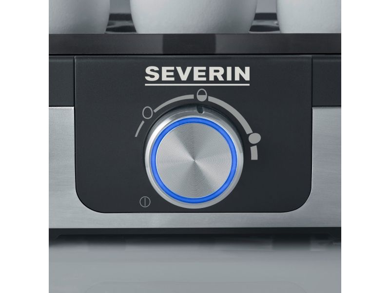 Severin EK 3169, 6 æg, Rustfrit stål, 0,7 m, Sort, Rustfrit stål, 420 W, 150 mm