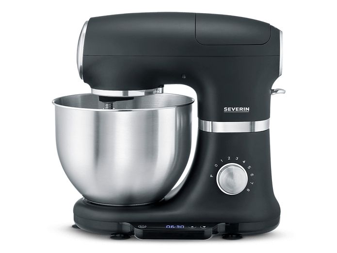 Severin KM 3898, 5,5 L, Sort, Sølv, Rustfrit stål, 1000 W, 380 mm, 235 mm