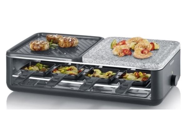 Severin RG 2366, 8 person(er), Sten, Sort, 480 x 240 mm, Dreje, 1,95 m