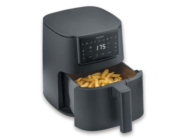 Severin FR 2461, Varmluftsteger, 4 L, 60 °C, 200 °C, Enkelt, Sort