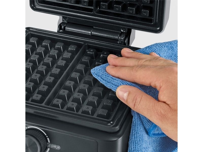 Severin WA 2125, 2 vaffel/vafler, Rektangulær, Anthracit, Sort, Plast, Rustfrit stål, 0,665 m, Opvarmning, Klar