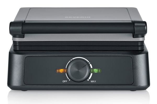Severin WA 2125, 2 vaffel/vafler, Rektangulær, Anthracit, Sort, Plast, Rustfrit stål, 0,665 m, Opvarmning, Klar