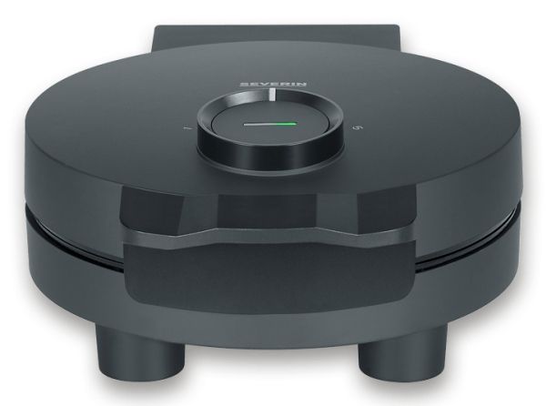Severin WA 2116, 1 vaffel/vafler, Hjerte (form), Sort, Plast, Rustfrit stål, 0,665 m, Opvarmning, Klar
