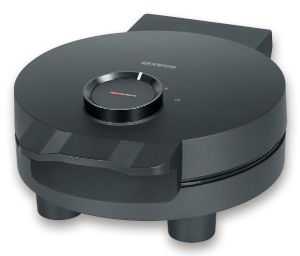 Severin WA 2116, 1 vaffel/vafler, Hjerte (form), Sort, Plast, Rustfrit stål, 0,665 m, Opvarmning, Klar
