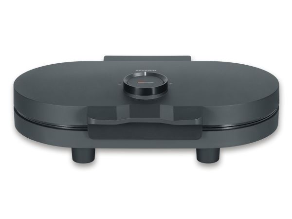 Severin WA 2118, 2 vaffel/vafler, Hjerte (form), Sort, Plast, Rustfrit stål, 0,65 m, Opvarmning, Klar