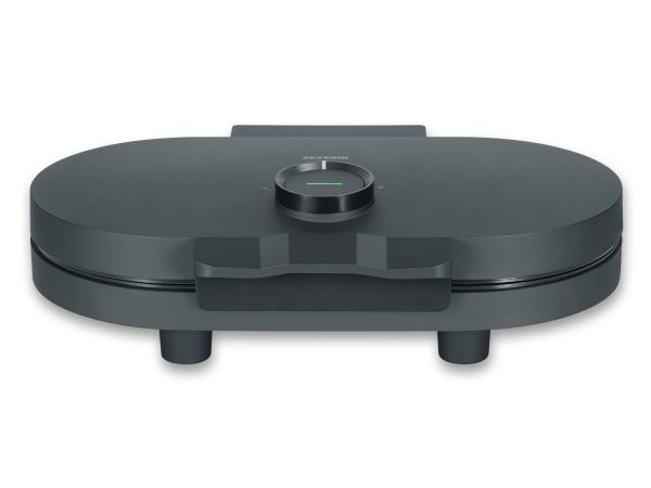 Severin WA 2118, 2 vaffel/vafler, Hjerte (form), Sort, Plast, Rustfrit stål, 0,65 m, Opvarmning, Klar