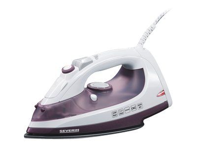 SEVERIN BA 3210 - Dampstrygejern med automatisk afbrydelse - såleplade: keramik - 2500 W - hvid/purpur billede 1