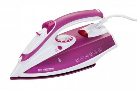 SEVERIN BA 3243 - Dampstrygejern - såleplade: rustfrit stål - 2400 W - hvid/violet billede 3