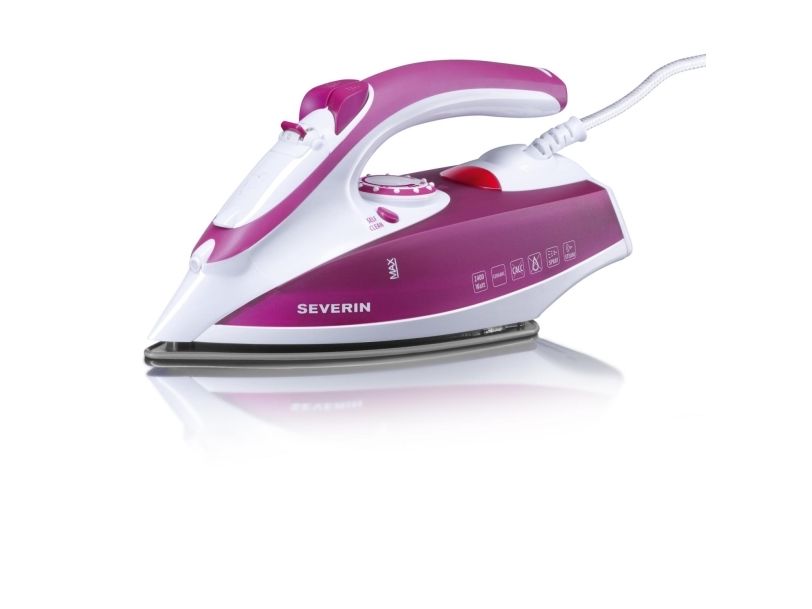 SEVERIN BA 3243 - Dampstrygejern - såleplade: rustfrit stål - 2400 W - hvid/violet billede 4