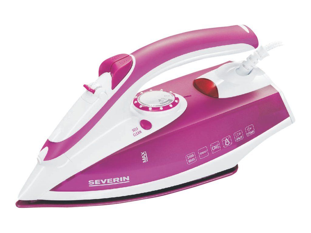 SEVERIN BA 3243 - Dampstrygejern - såleplade: rustfrit stål - 2400 W - hvid/violet billede 2