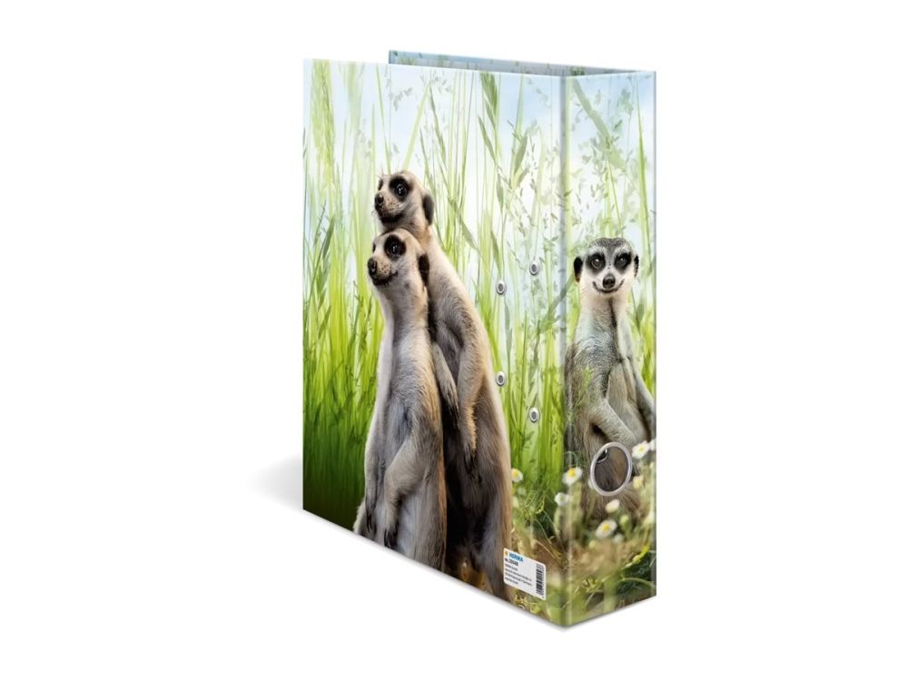 HERMA - Ringbind - rygbredde: 70 mm - for A4 (210 x 297 mm) - Motif file Meerkat billede 3
